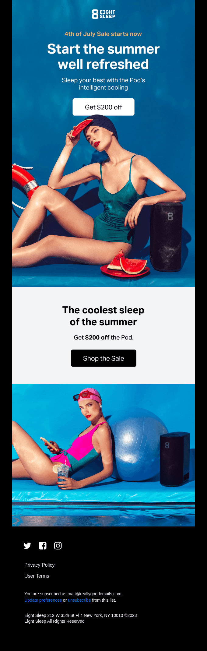 Cool down your summer nights with $200 off