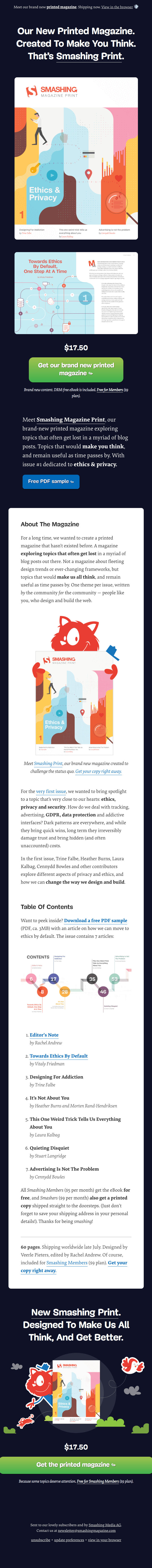 Created To Make You Think: Meet Our New Printed Magazine.