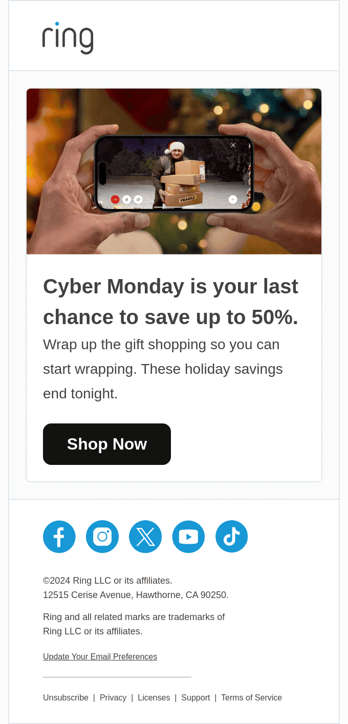 Cyber Monday Is Your Last Chance For Up to 50% Off