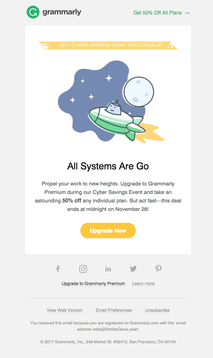 Cyber Savings: 50% OFF Your Favorite Plan