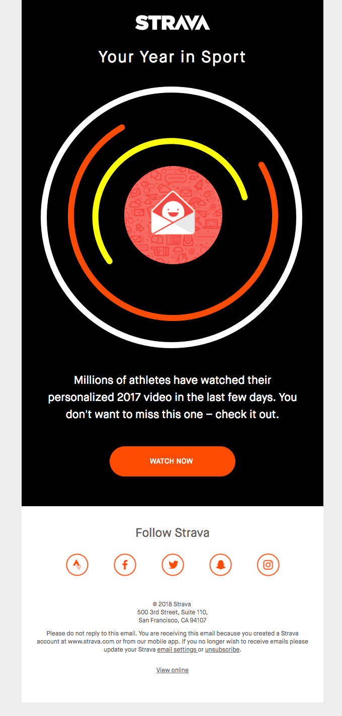 Data for your entire 2017 on Strava is now ready to view