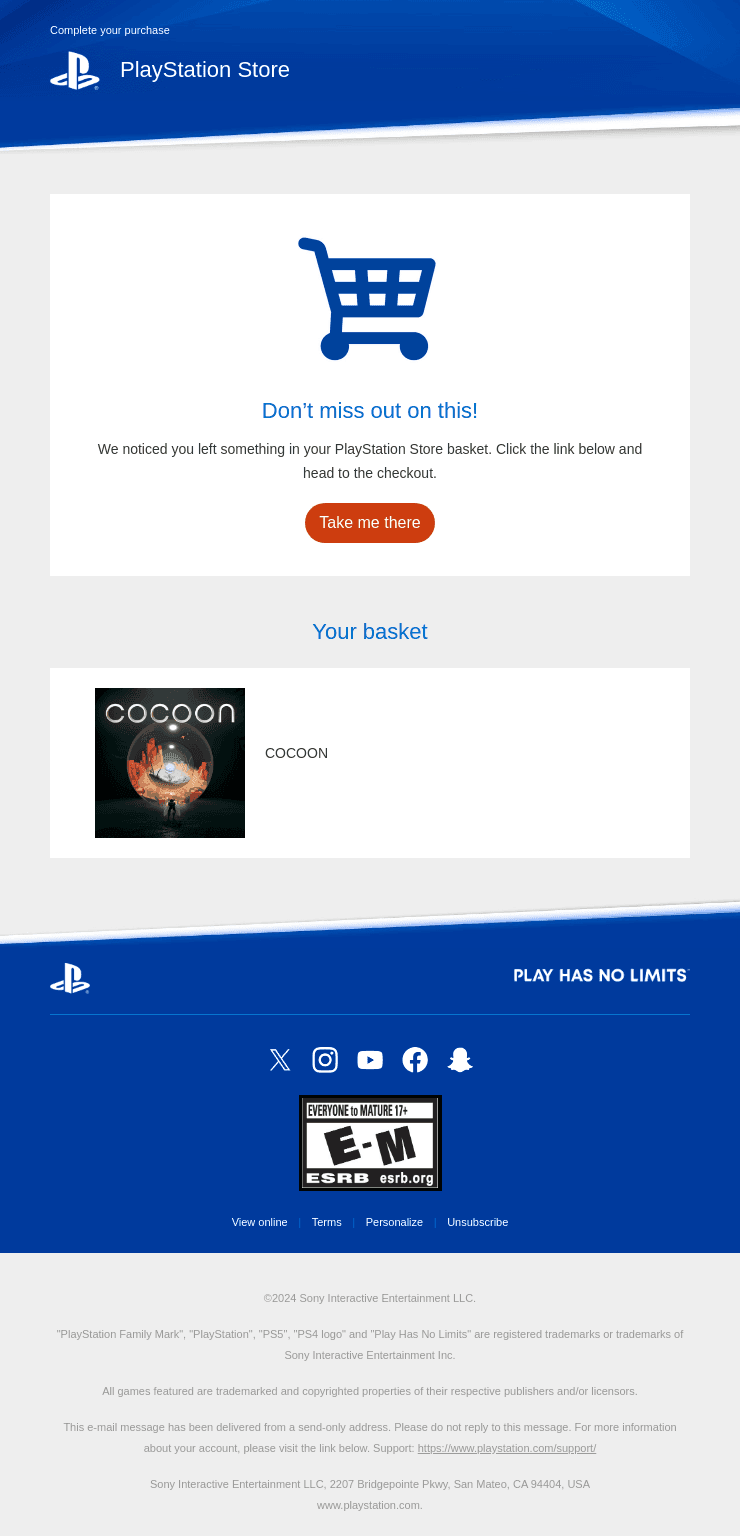 🤔 Did you forget something? COCOON is waiting for you in your basket