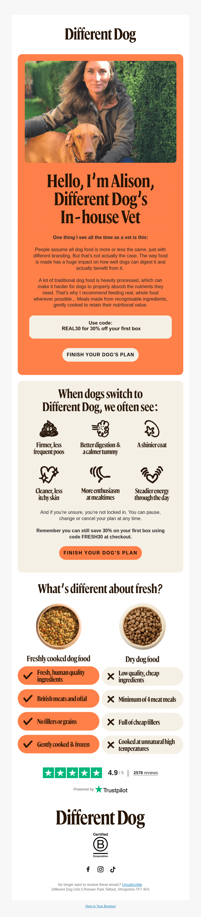 What I see all the time as Different Dogs in-house Vet