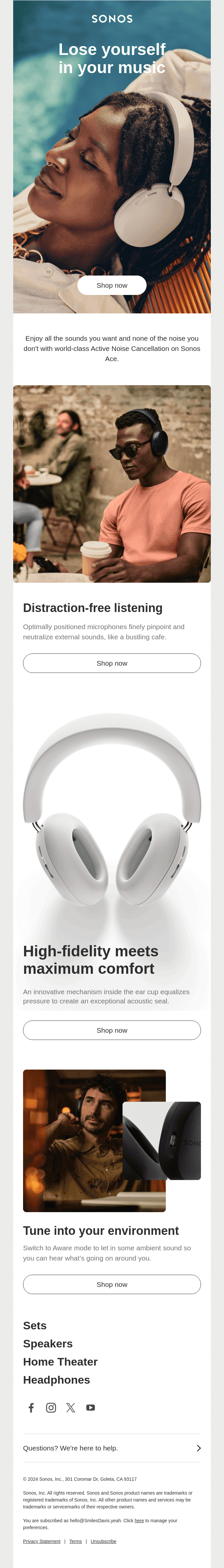 Discover Active Noise Cancellation on Sonos Ace