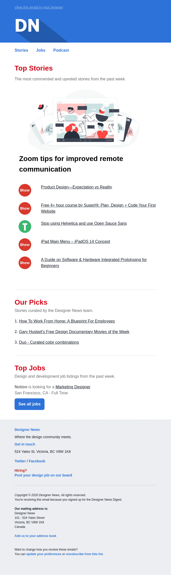 DN Digest for the Week of April 12th 2020