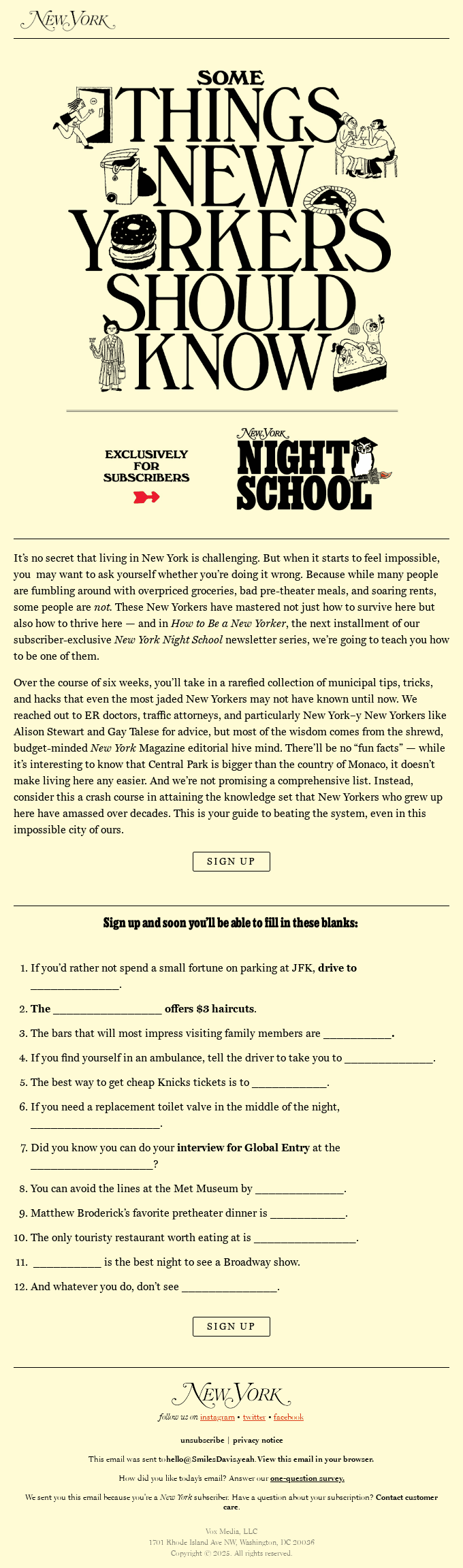 Do You Know How to *Really* Live in New York?