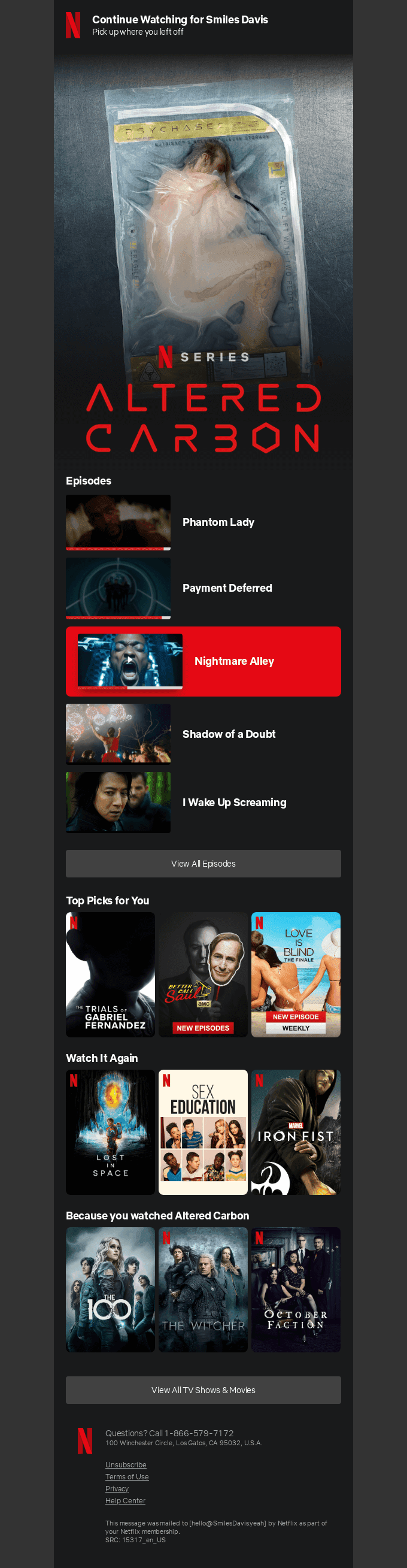 Don't forget to finish Altered Carbon