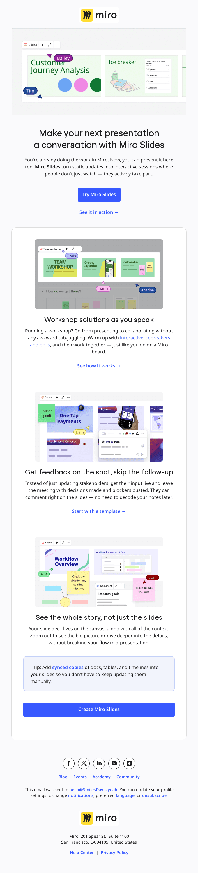 Don’t just present. Get your audience involved.