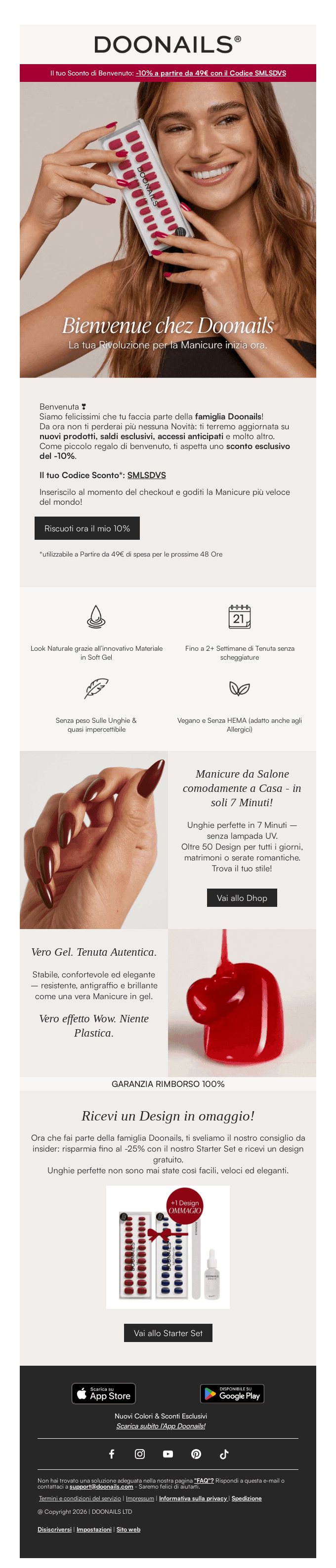 🤗 Il tuo sconto del -10%