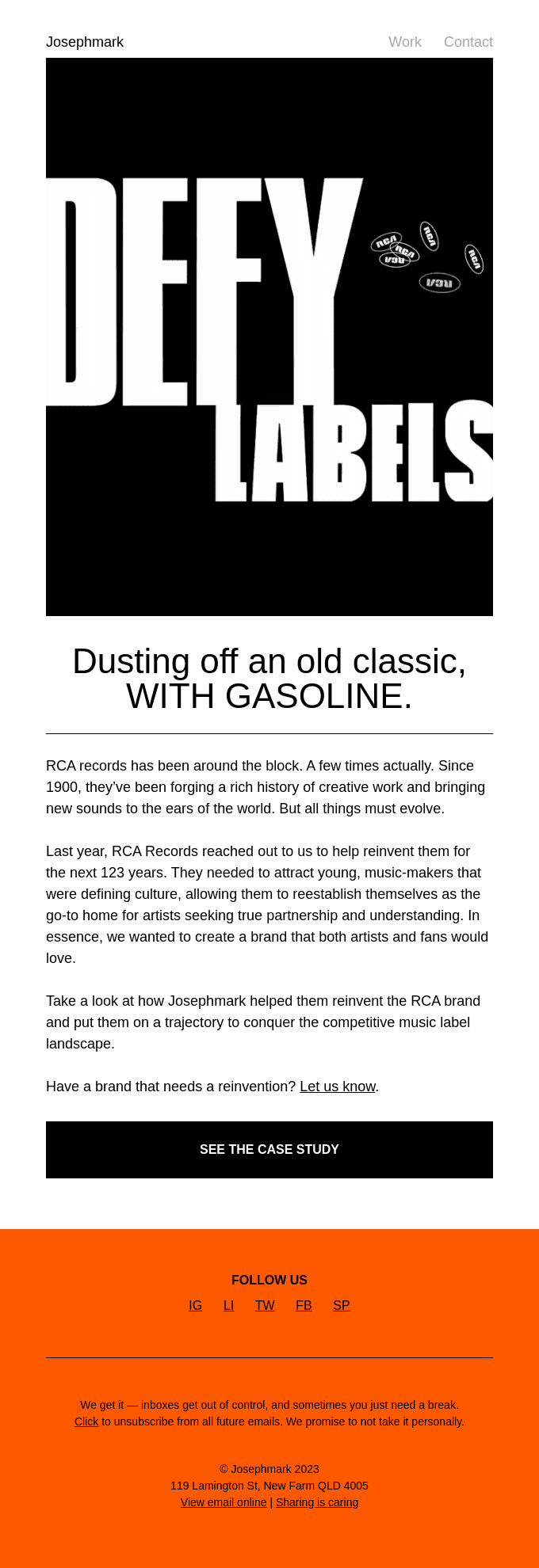 Dusting off an old classic, WITH GASOLINE.