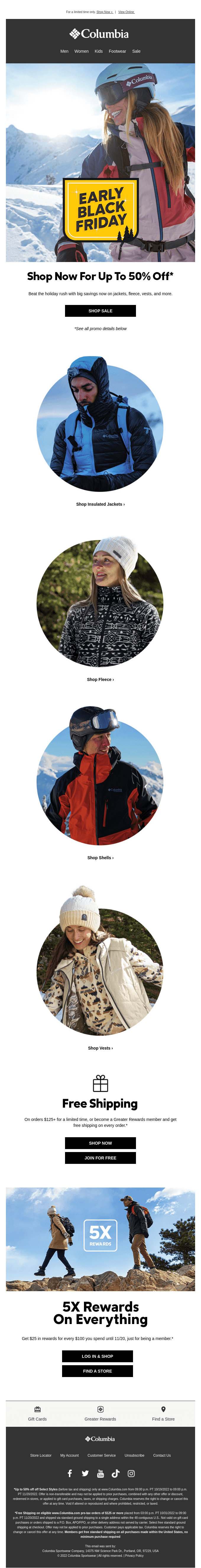Early Black Friday deals on jackets, vests, and more!