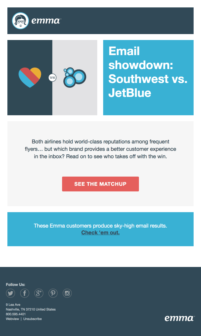 Email Showdown: Southwest vs. JetBlue