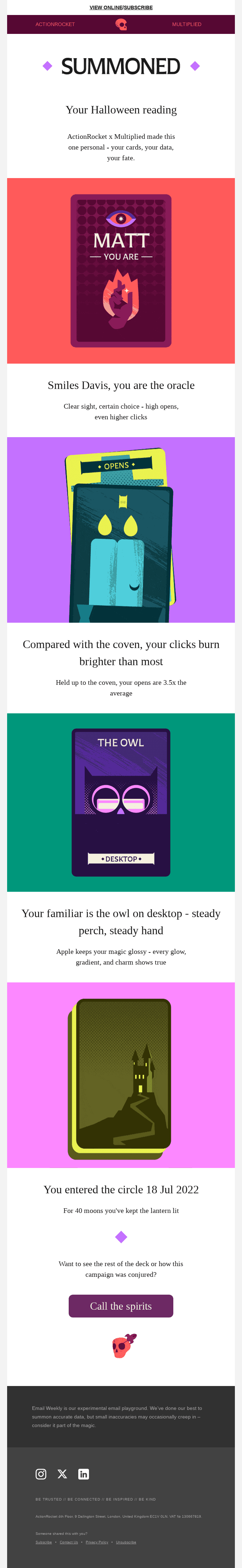Email Weekly #545: Your Halloween reading is ready 🔮✨