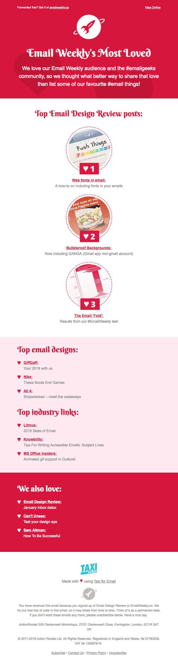 EmailWeekly #213: Email Weekly love ❤️️