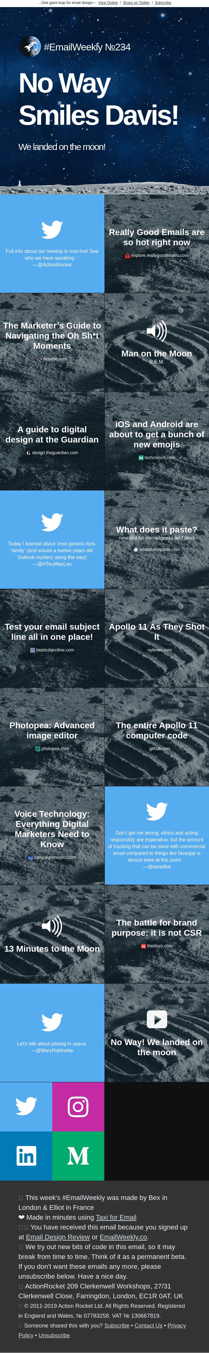 EmailWeekly #234: One small step for email…