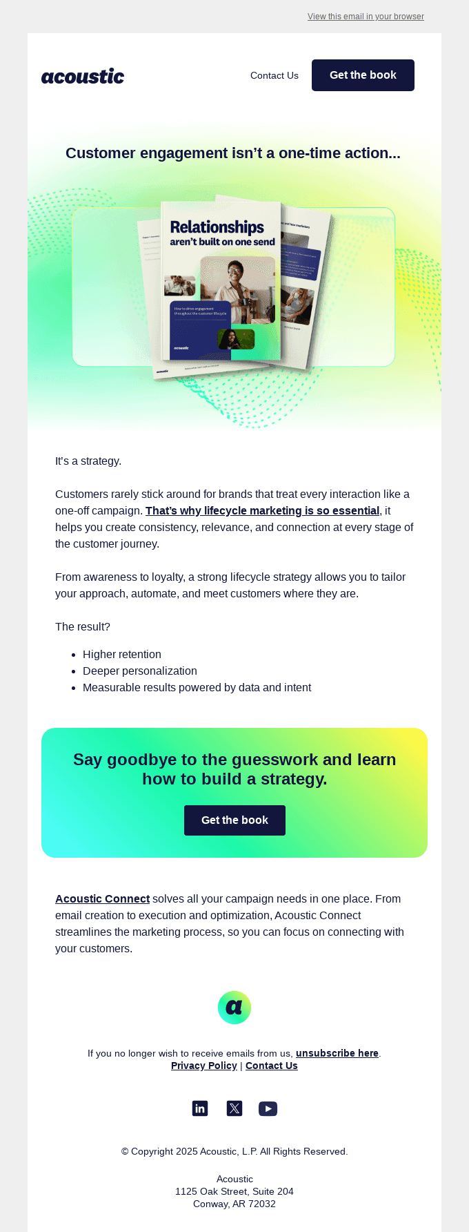 Engagement is a strategy, not a campaign