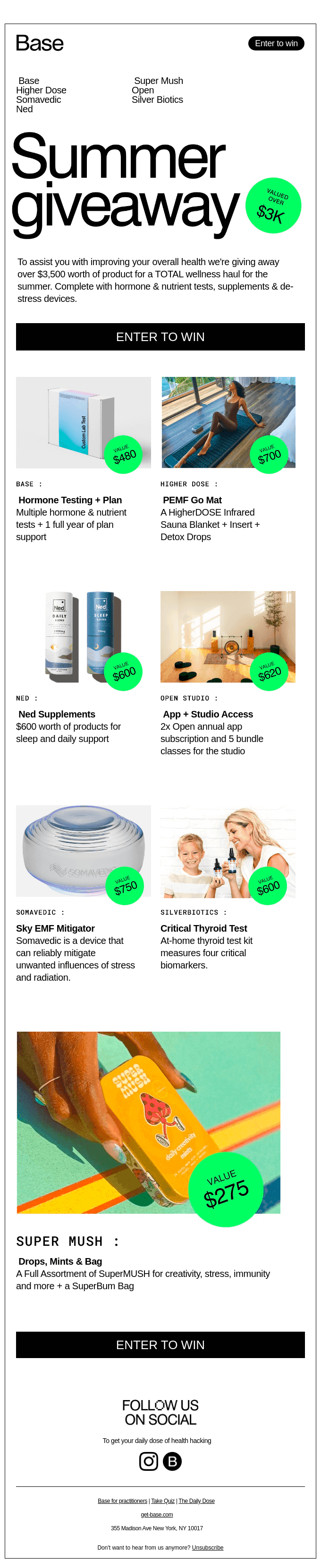 Enter to win over $3,500 in hormone & stress reduction products