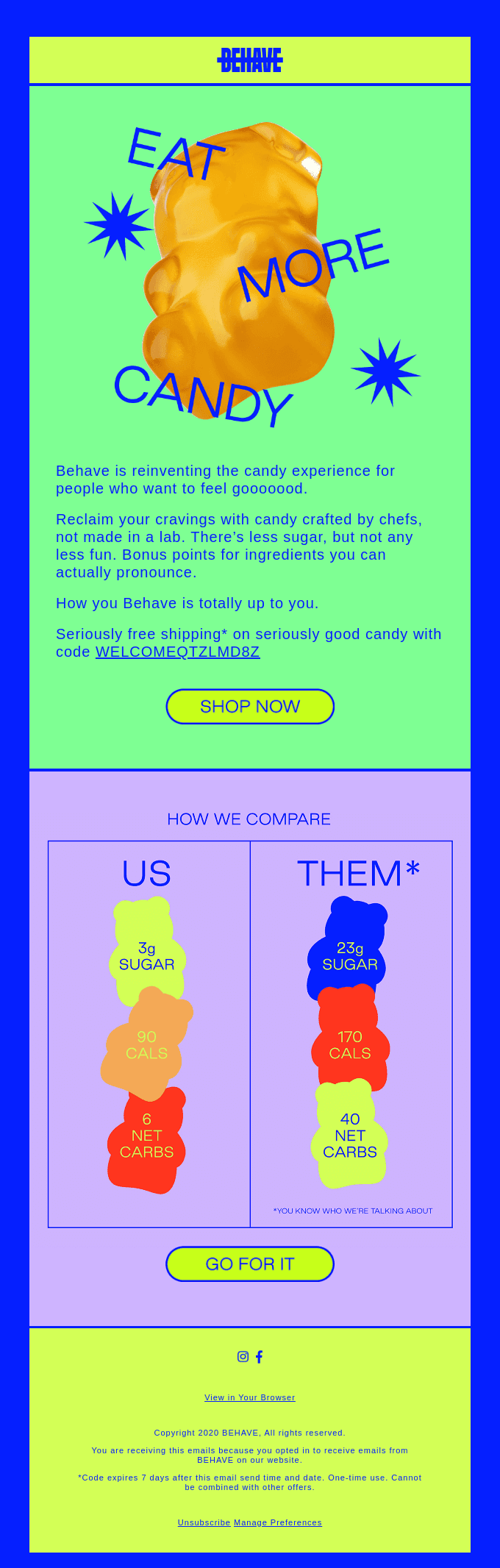 Entering a Candy Shame-Free Zone.