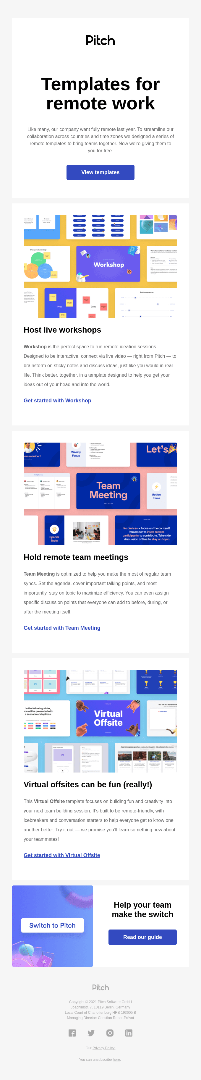 Essential remote work templates