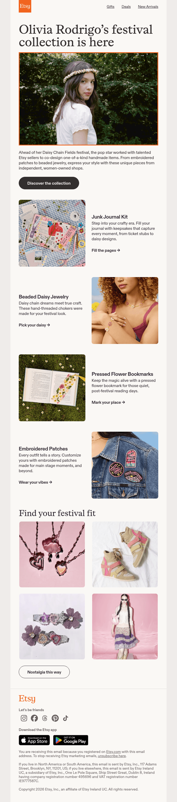Olivia Rodrigo x Etsy 🌼