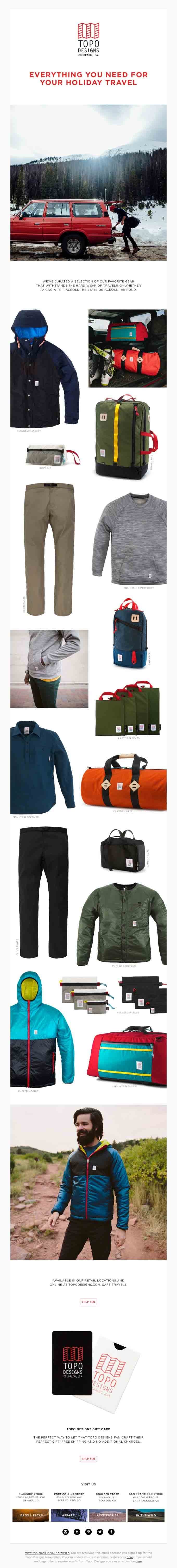 Everything you need for your holiday travel.