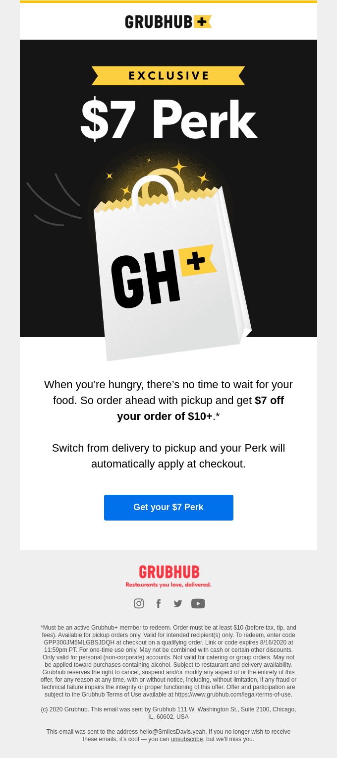 Exclusive: Skip the wait with a $7 pickup Perk