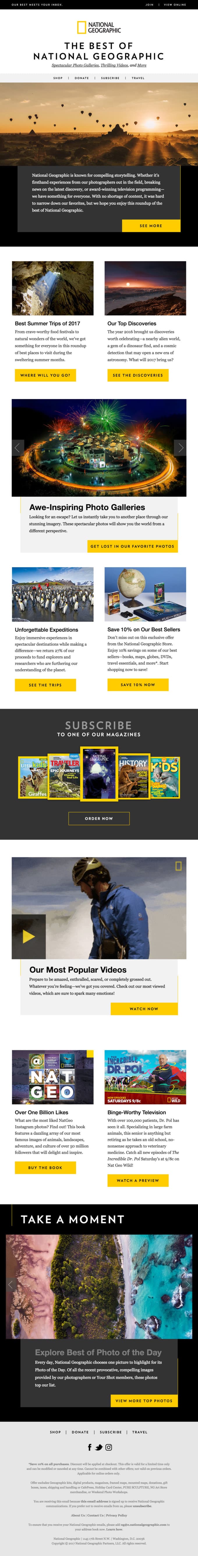 Experience the best of National Geographic: photos, videos, trips, and more!