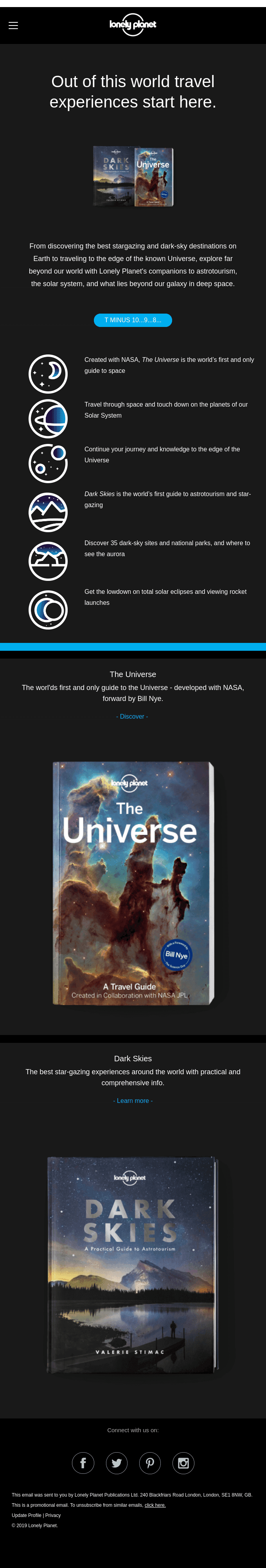 Explore the Universe with our out-of-this-world travel guides