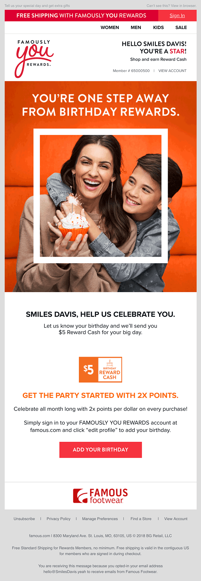 EXTRA! EXTRA! Reward Cash for your birthday🎂