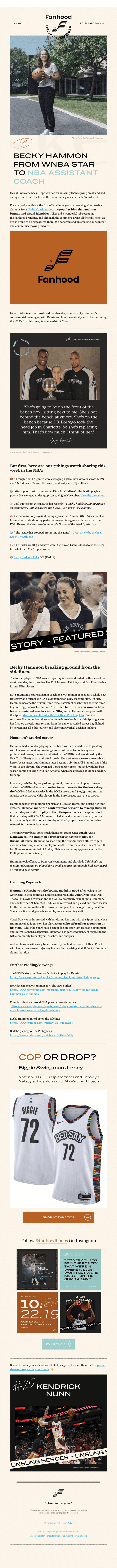 Fanhood Hoops 🏀🏀 - The Best Damn Basketball Newsletter In the World!!
