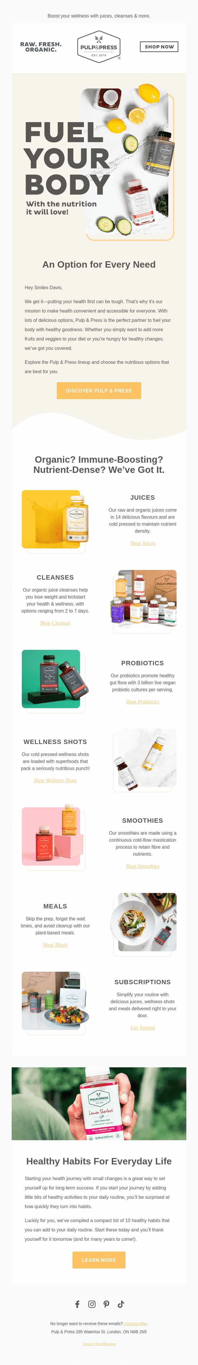 Feel-good nutrition for every body.