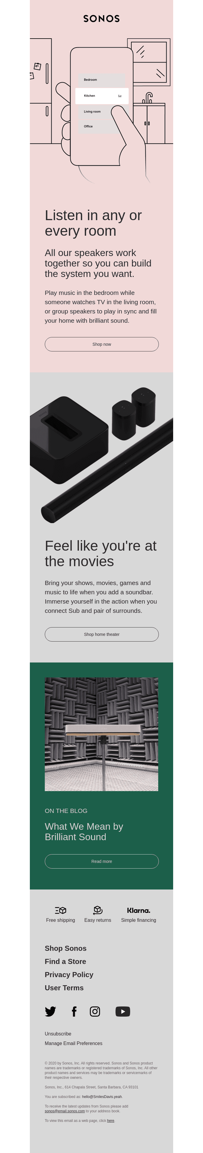 Fill your home with brilliant sound