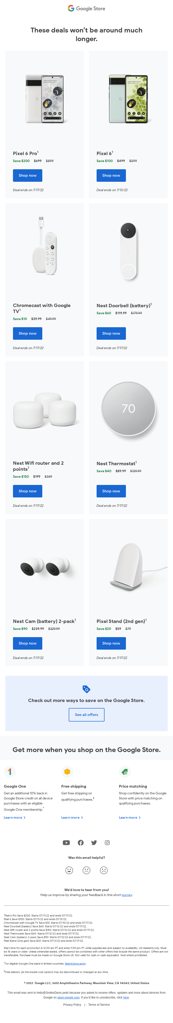 Final call: Special offers end soon