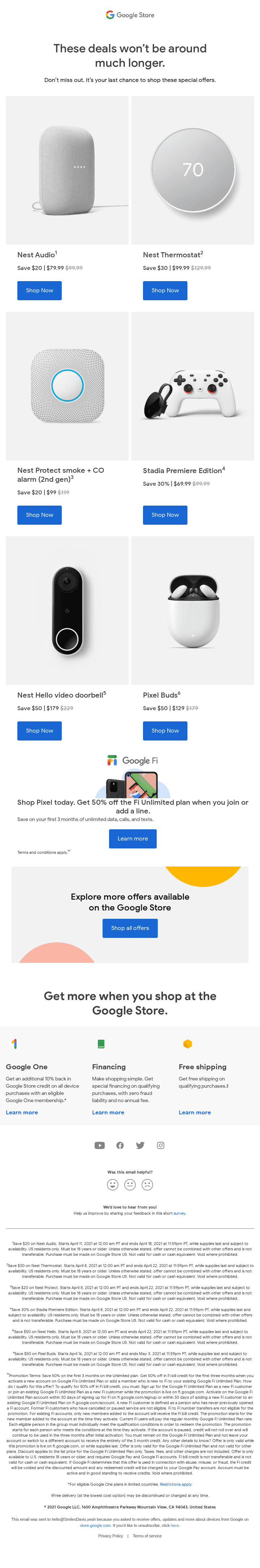 Final call: Special offers end soon