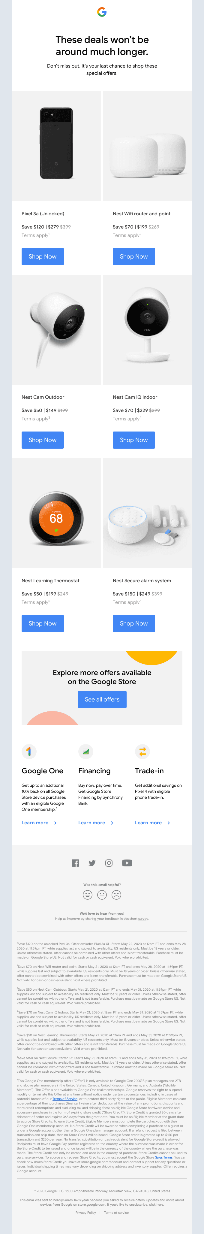 Final call: Special offers end soon