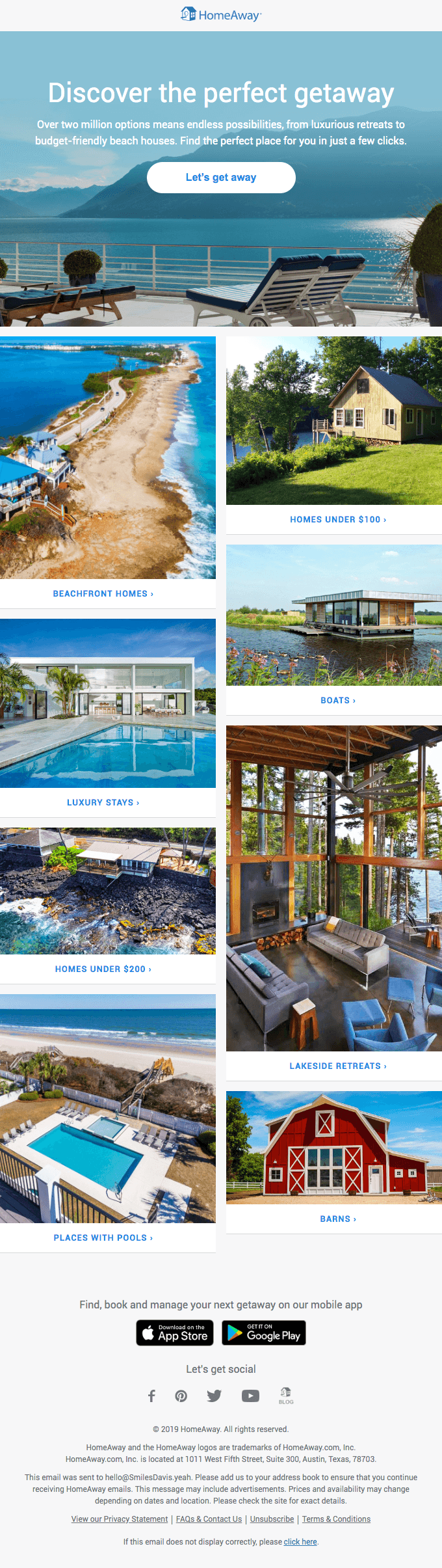 Find the perfect home for every getaway