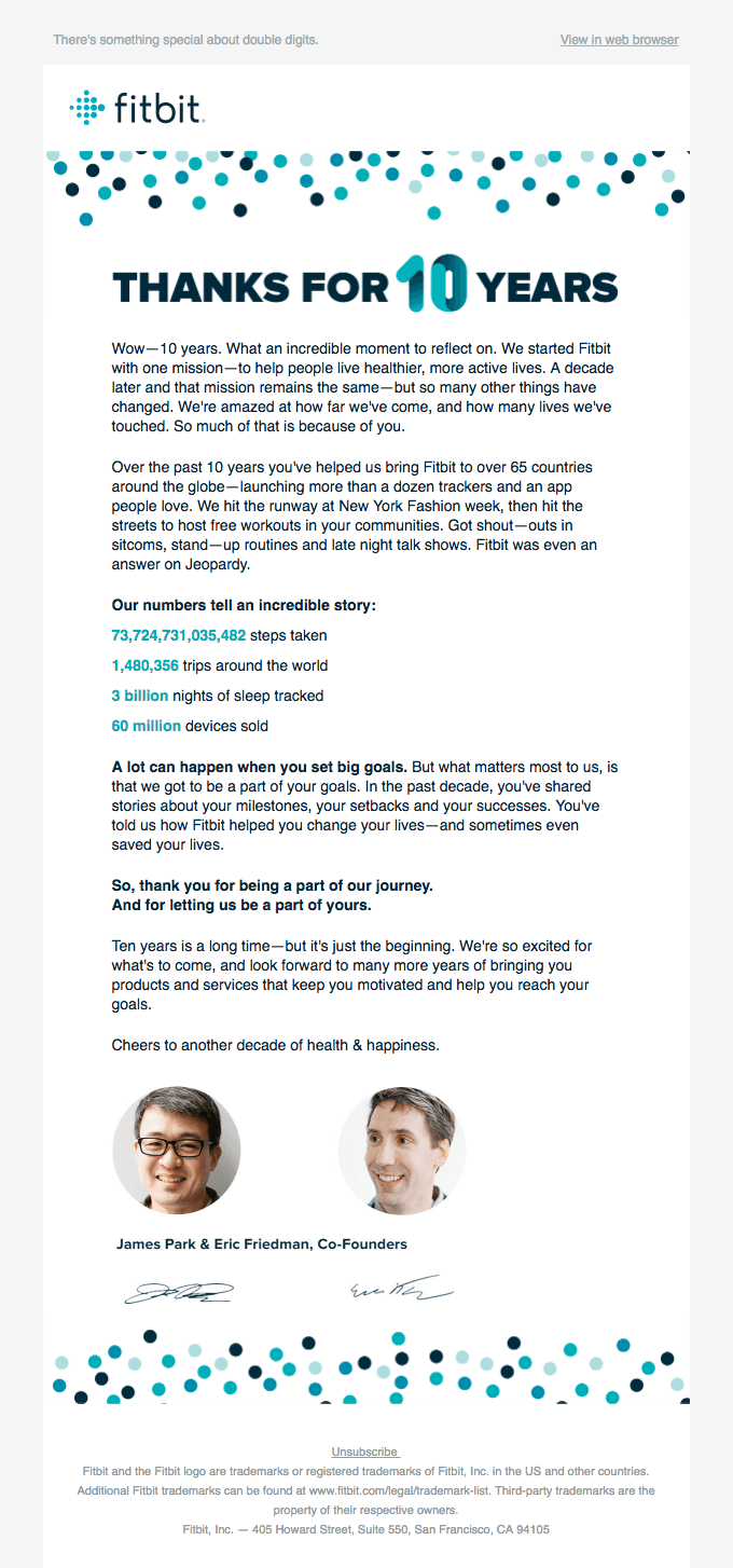Fitbit is 10: A note from our founders