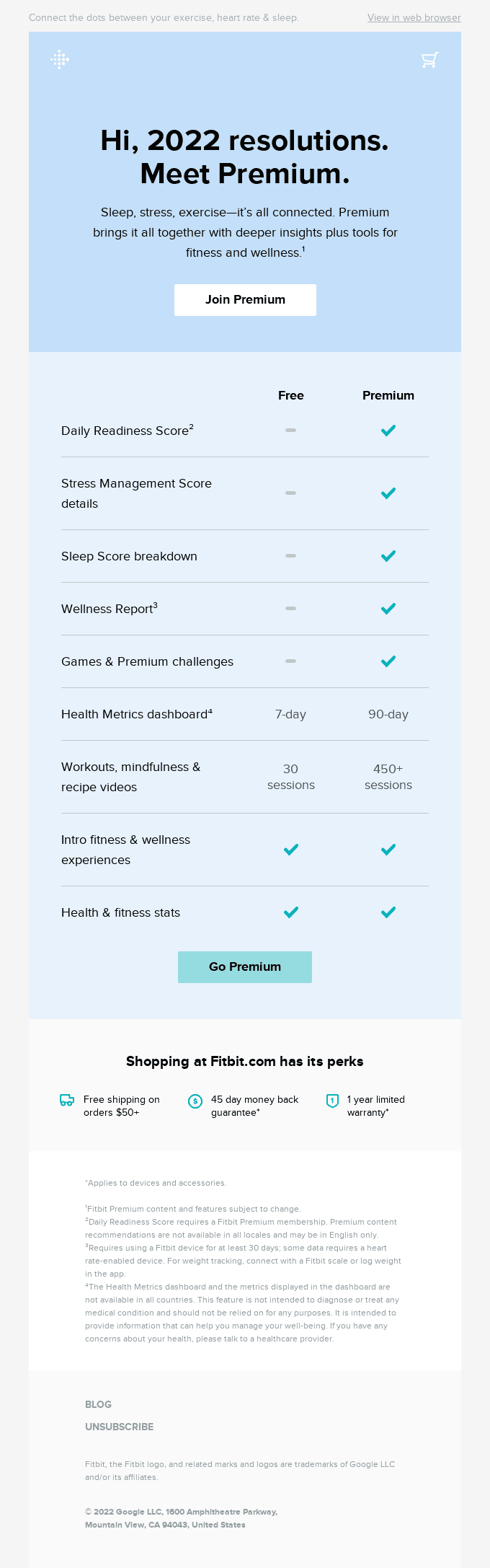 Fitbit Premium: Level up your 2022 💪