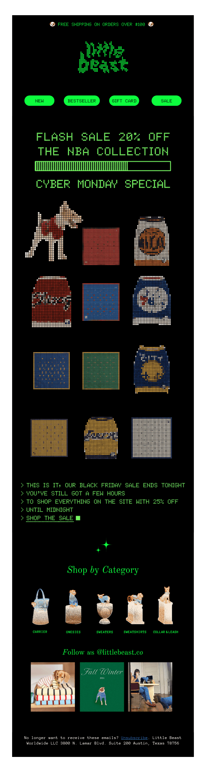 Flash Sale: 20% Off the NBA Collection until Midnight!