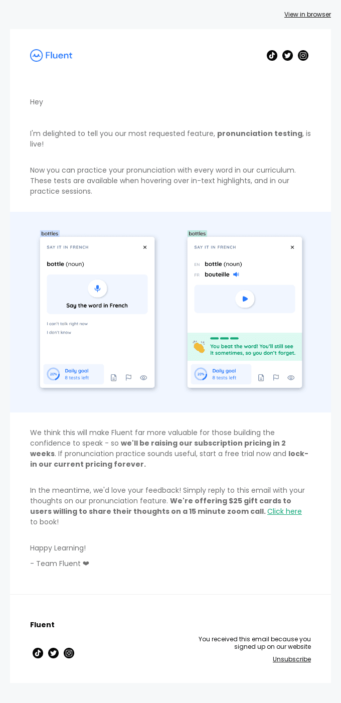 📣 Fluent: New Pronunciation Lessons!