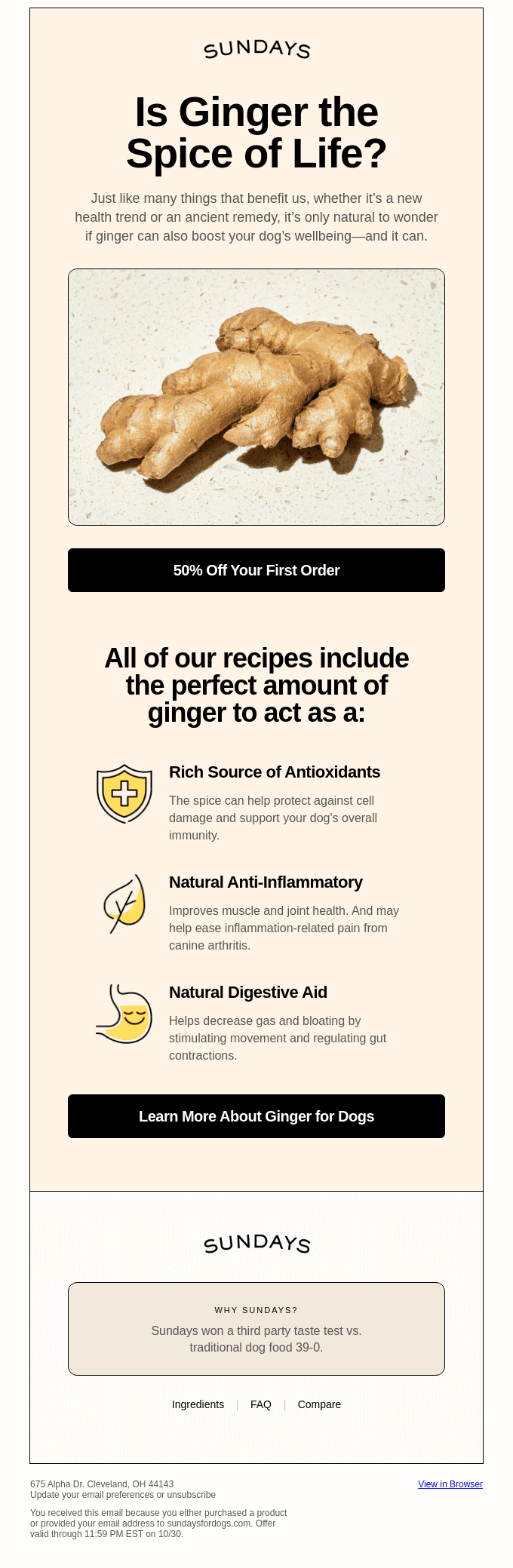 For a limited time, get 50% off your first order 🐾