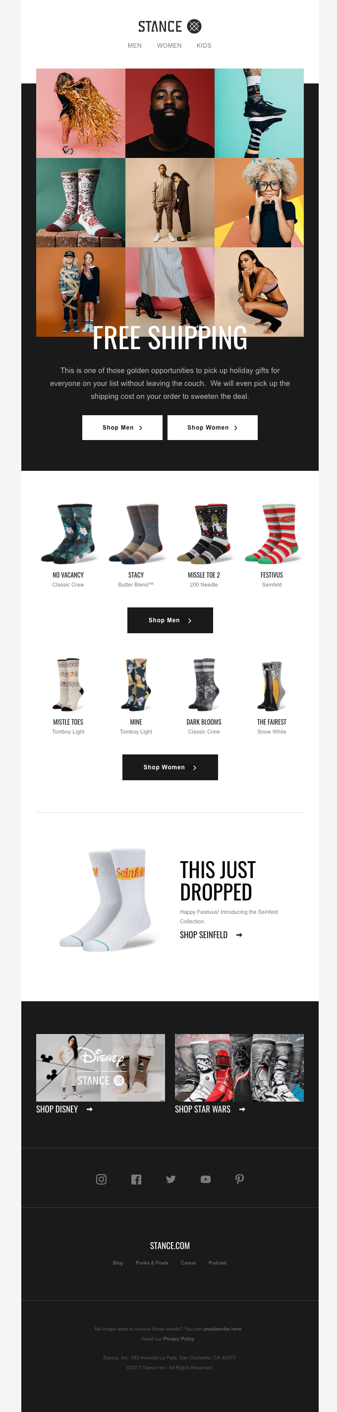 For a Limited Time: Shipping Is on Us