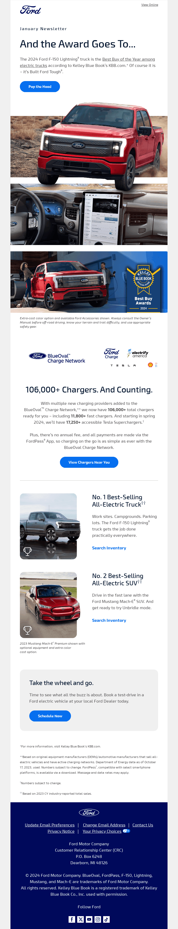 Ford F-150 Lightning® truck celebrates a big win