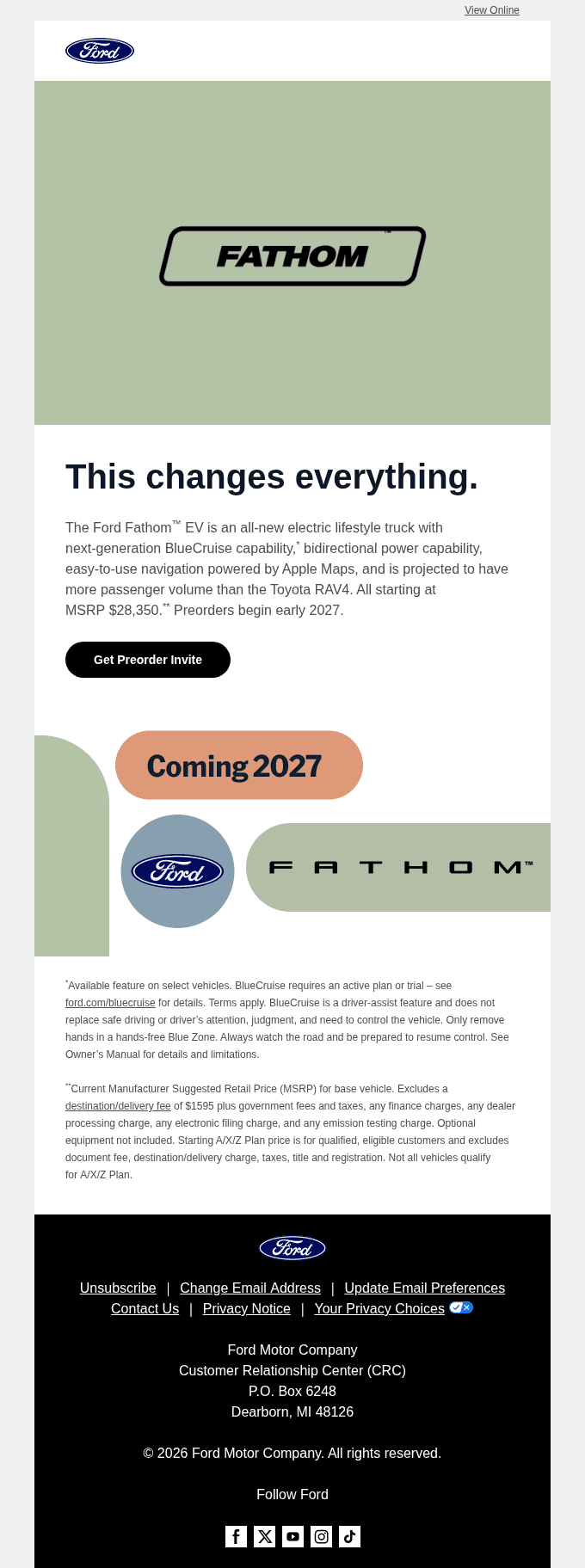 Introducing the Ford Fathom™ EV
