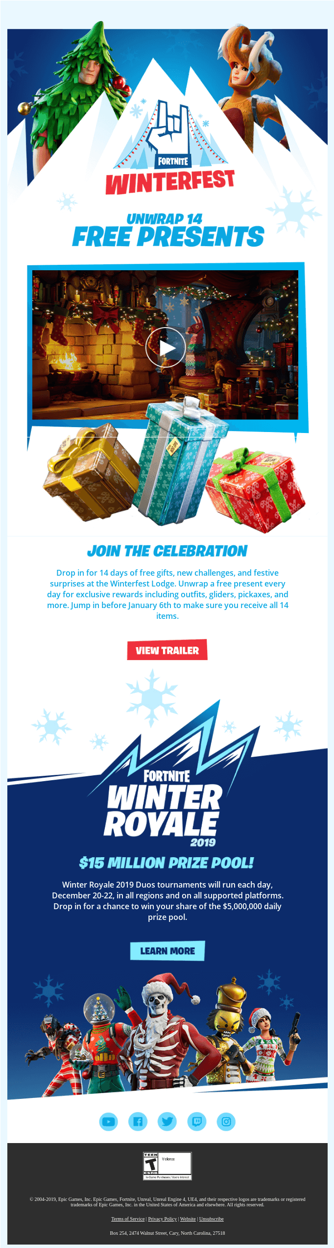 Fortnite - ‘Tis the Freez-On, Welcome to Winterfest!