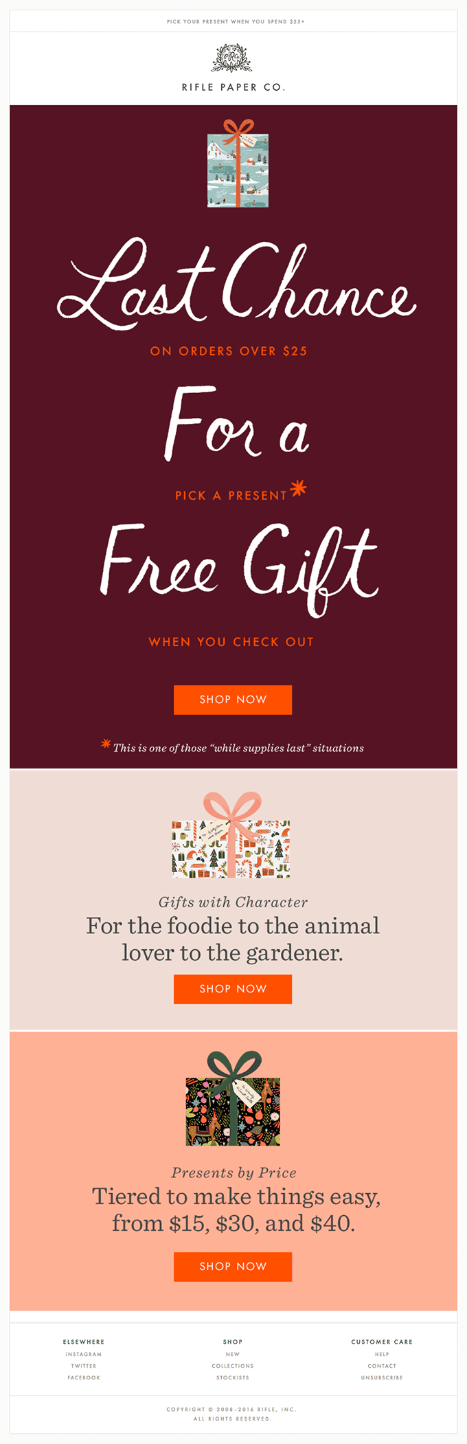 Free Gift. Last Chance. Open This.