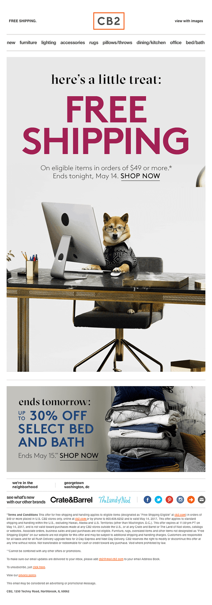 FREE SHIPPING. (PH: with bonus dog gif.)