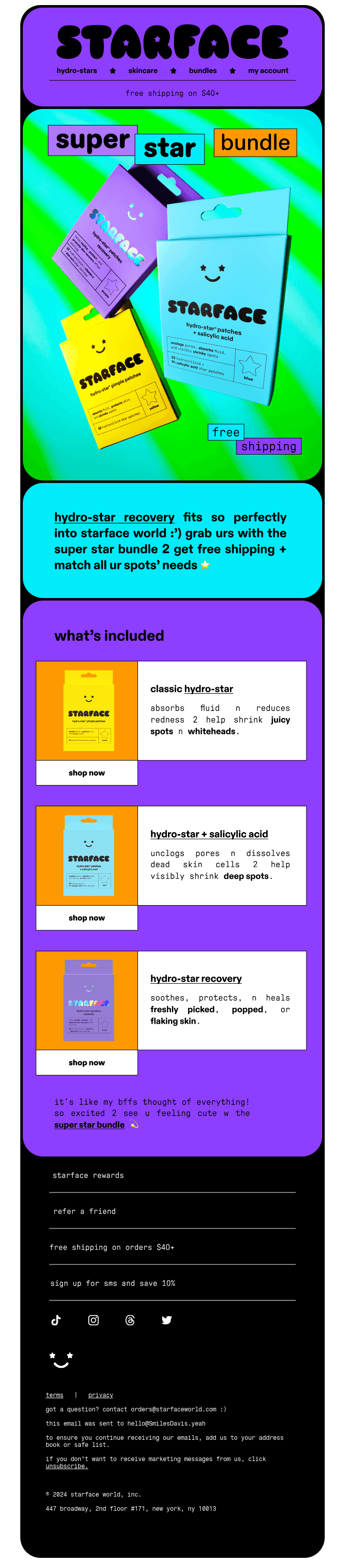 FREE SHIPPING: SUPER STAR BUNDLE ⭐💜