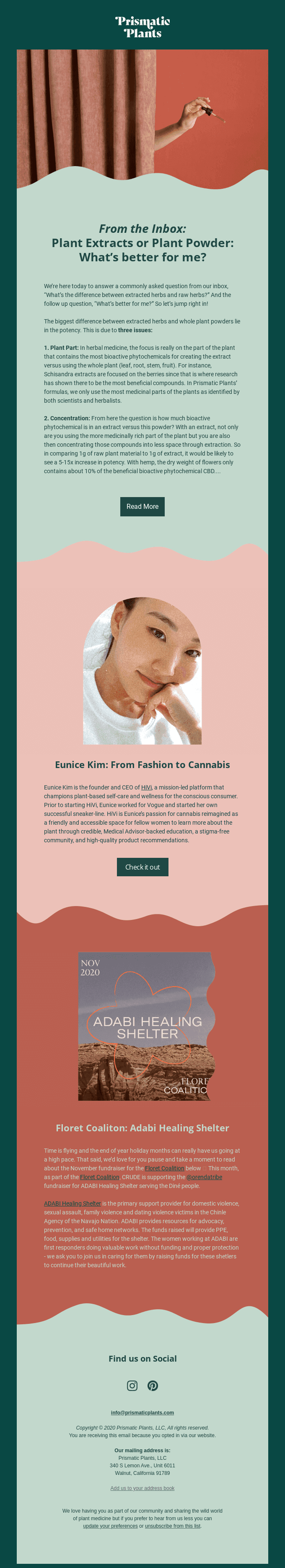 From the Inbox: Extracts vs. Powdered Herbs?