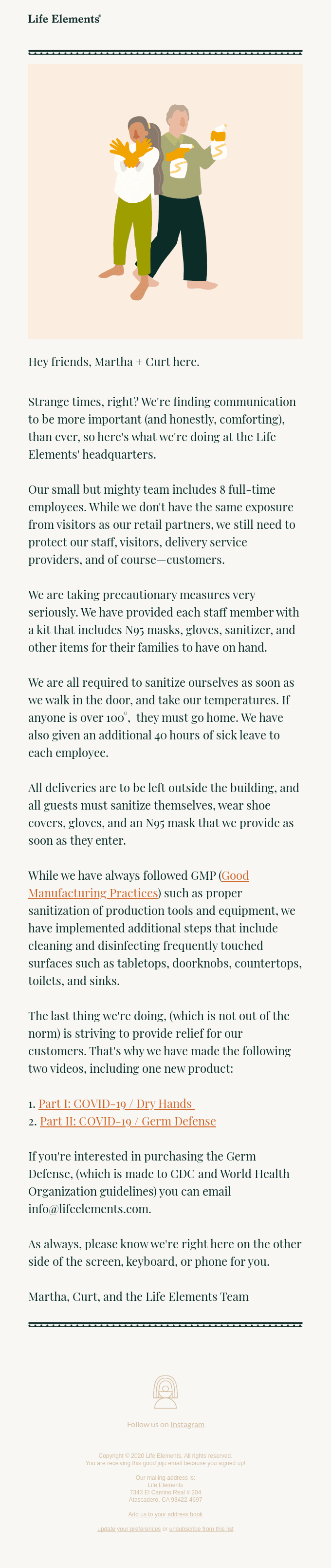 Germ Defense, COVID-19, and What We're Doing